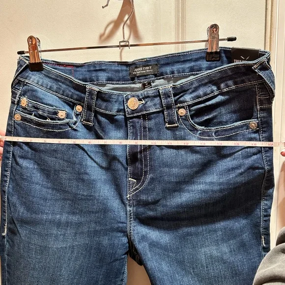 True Religion Blue Skinny Jeans with Tapered Fit NWOT - Picture 6 of 7